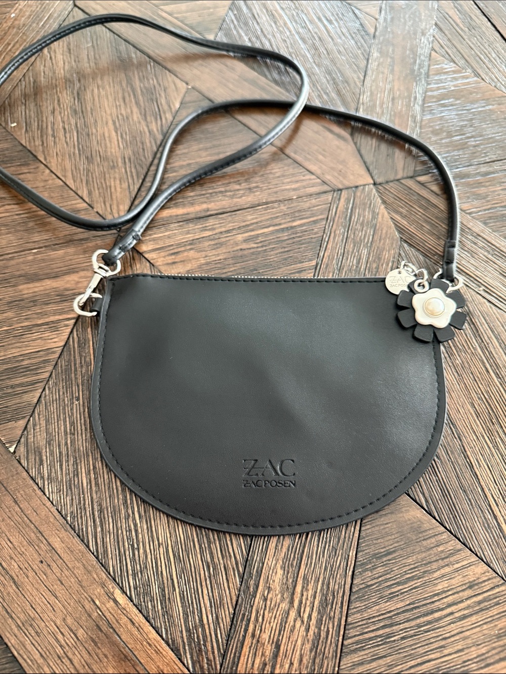 ZAC Zac Posen Celia Half Moon Crossbody Bag Black Bloomingdale’s Exclusive